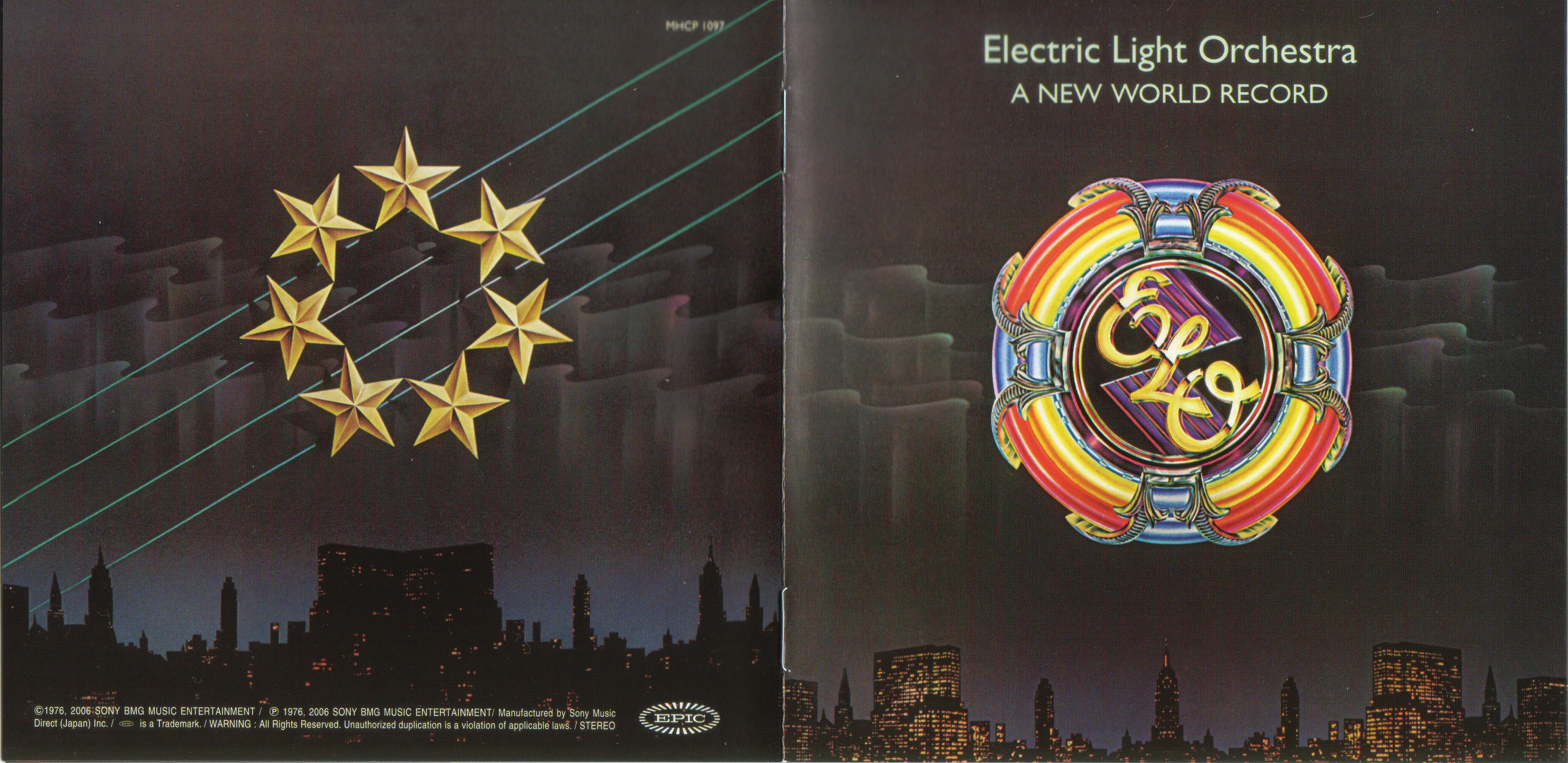 Electric Light Orchestra  A New World Record : Front + Inlay  jpn paper sleeve